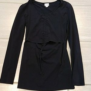 BOOB Nursing Wear black top in size small